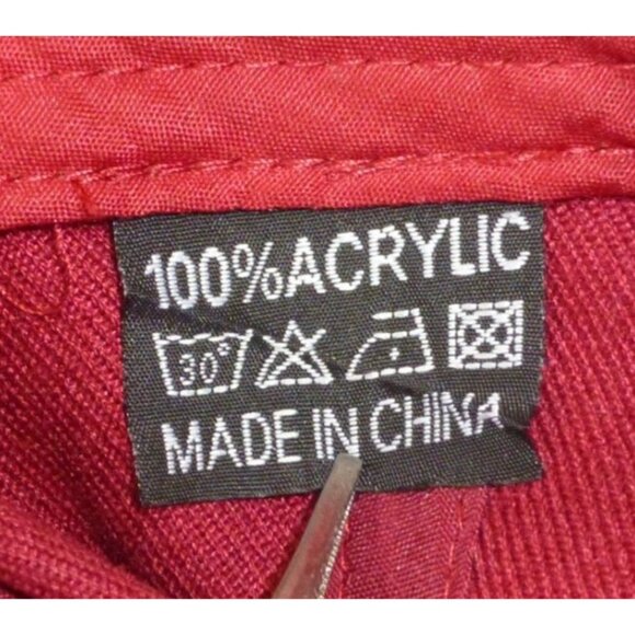 Cleveland Skyline Snapback Cap Maroon & Yellow Adjustable Hat 100% Acrylic Urban - Picture 6 of 6